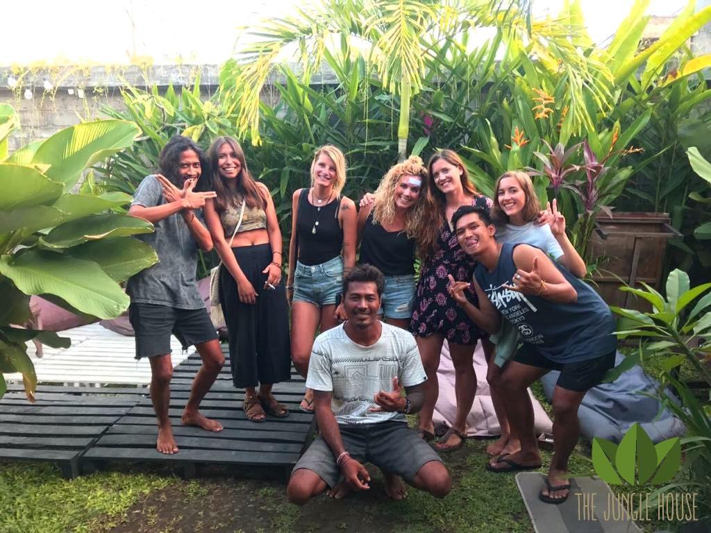 The Jungle House Hostel Canggu Exterior foto